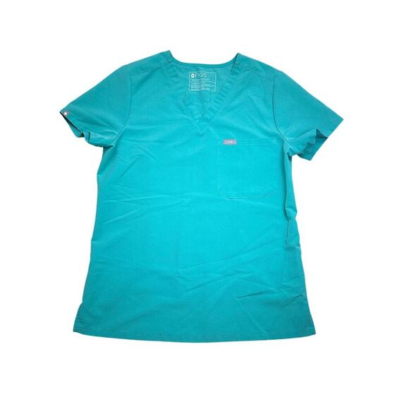 Figs Catarina One-Pocket Scrub Top SURGICAL GREEN Small - Picture 1 of 4